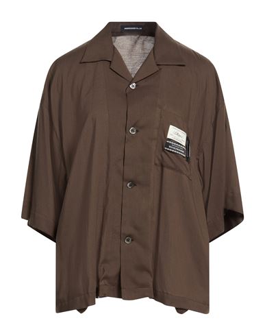 Woman Shirt Khaki Size 2 Rayon
