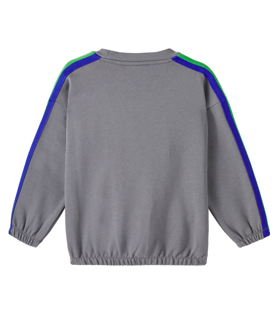 Embroidered cotton jersey sweatshirt