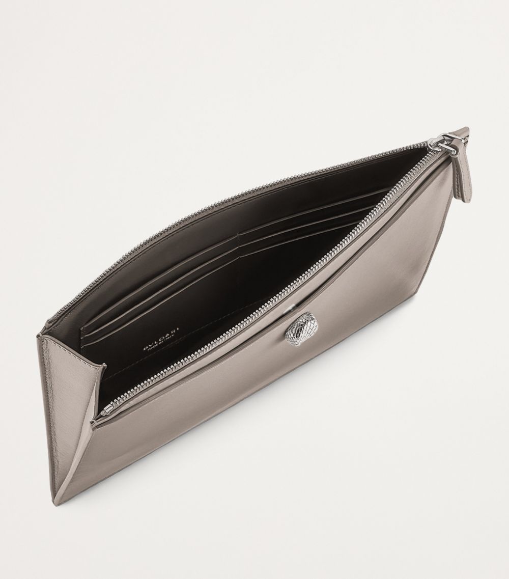 Leather Serpenti Forever Pouch