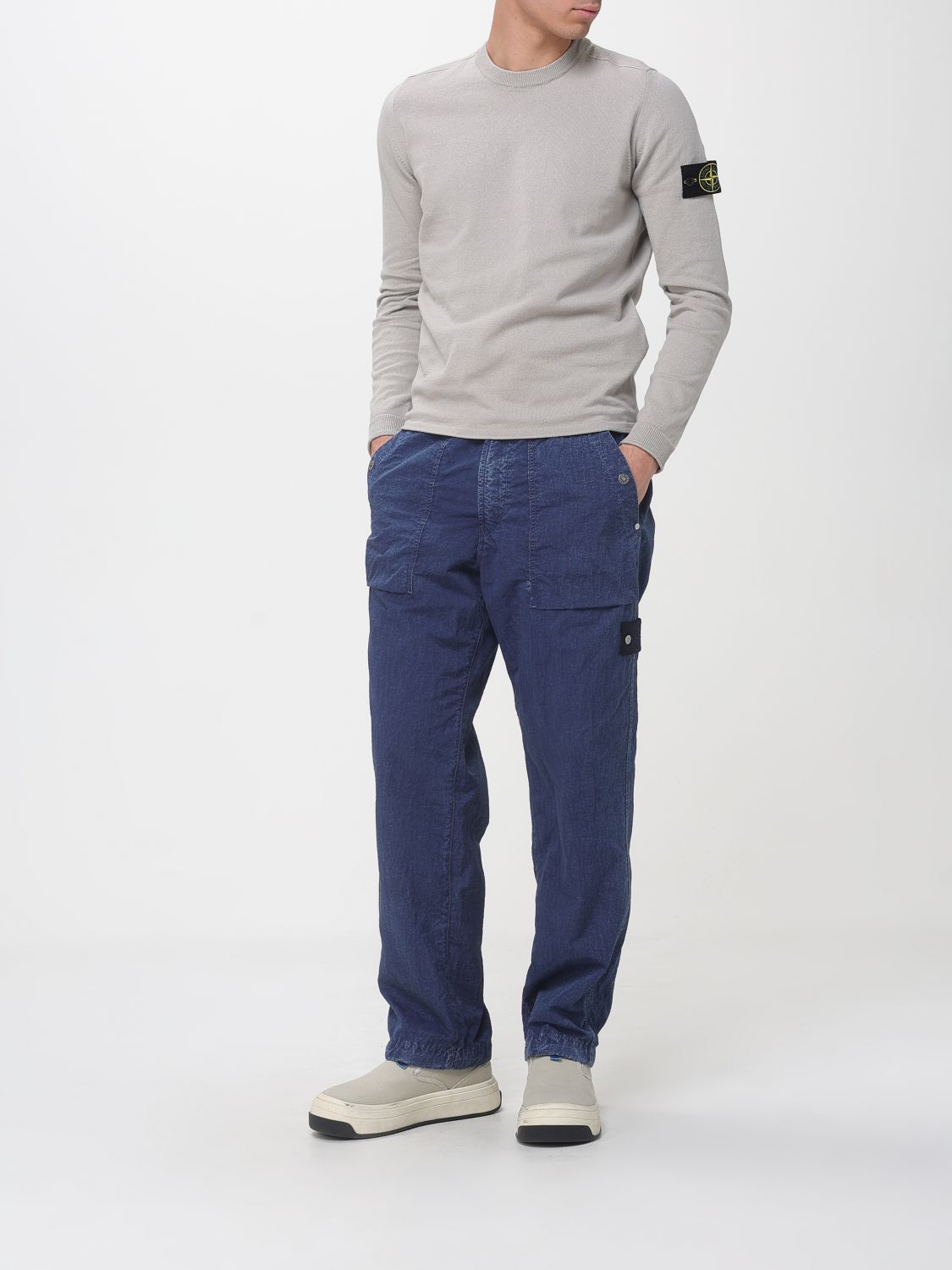 Pants Men color Denim