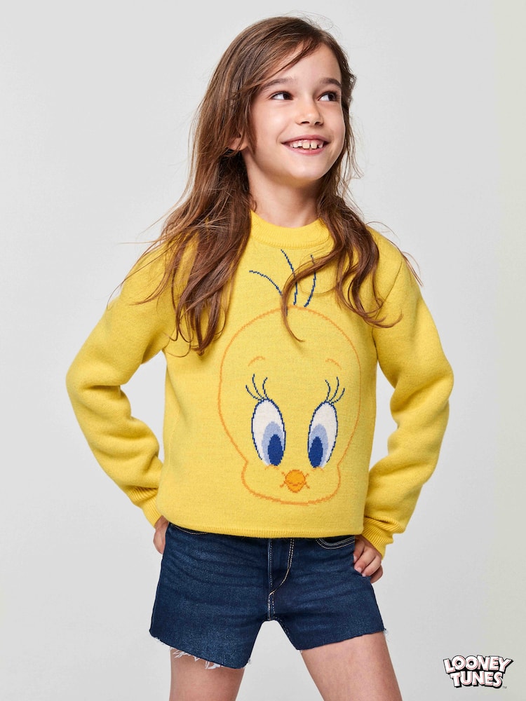 Alanui Kids x Looney Tunes Tweenty virgin wool sweater