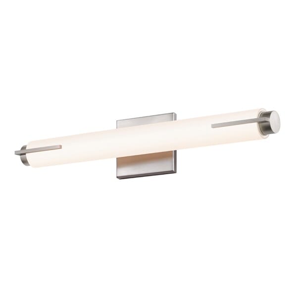 Tubo Slim LED 19.5" LED Spine Trim Bathroom Vanity Light in Satin Nicke