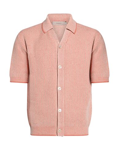 Man Shirt Antique rose Size S Cotton, Linen, Cashmere