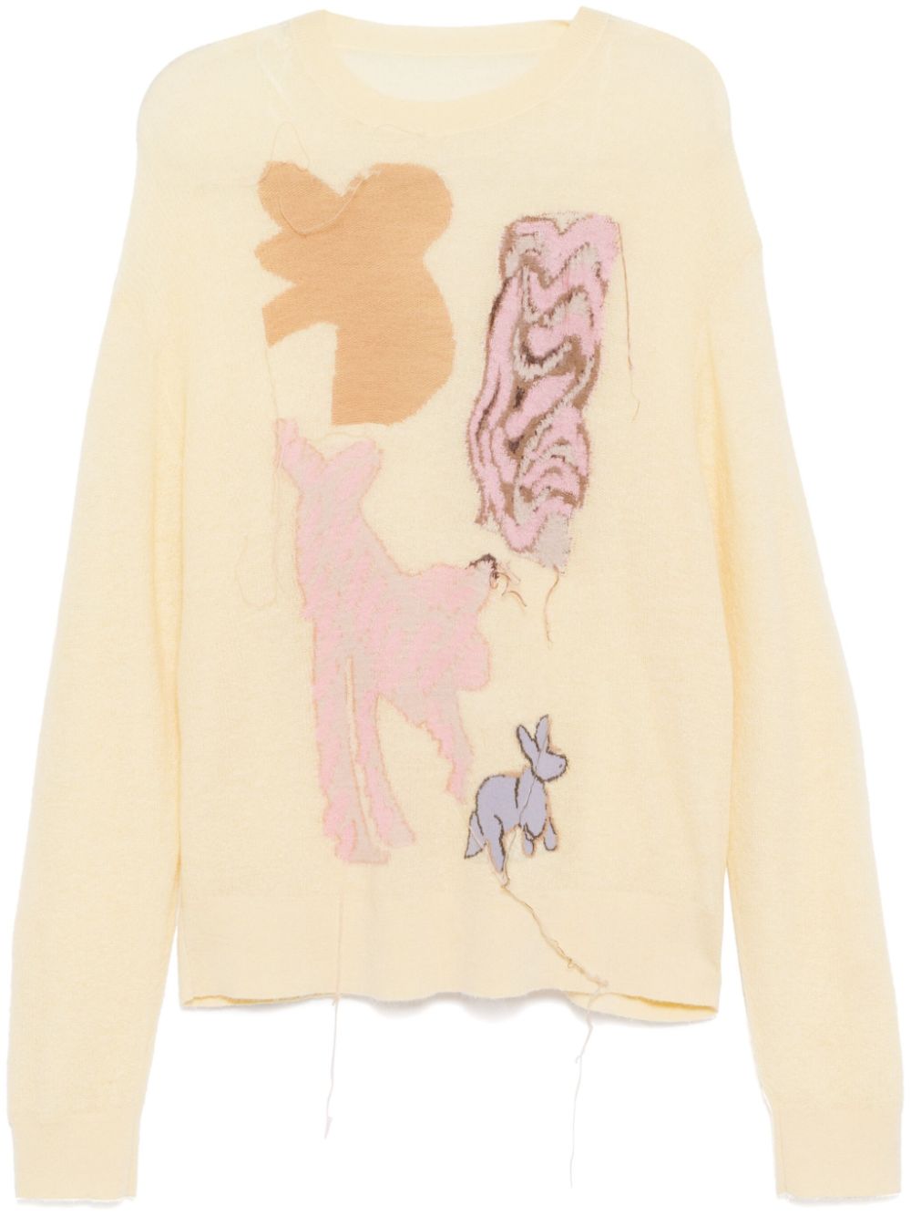 Jacquard jumper - Yellow