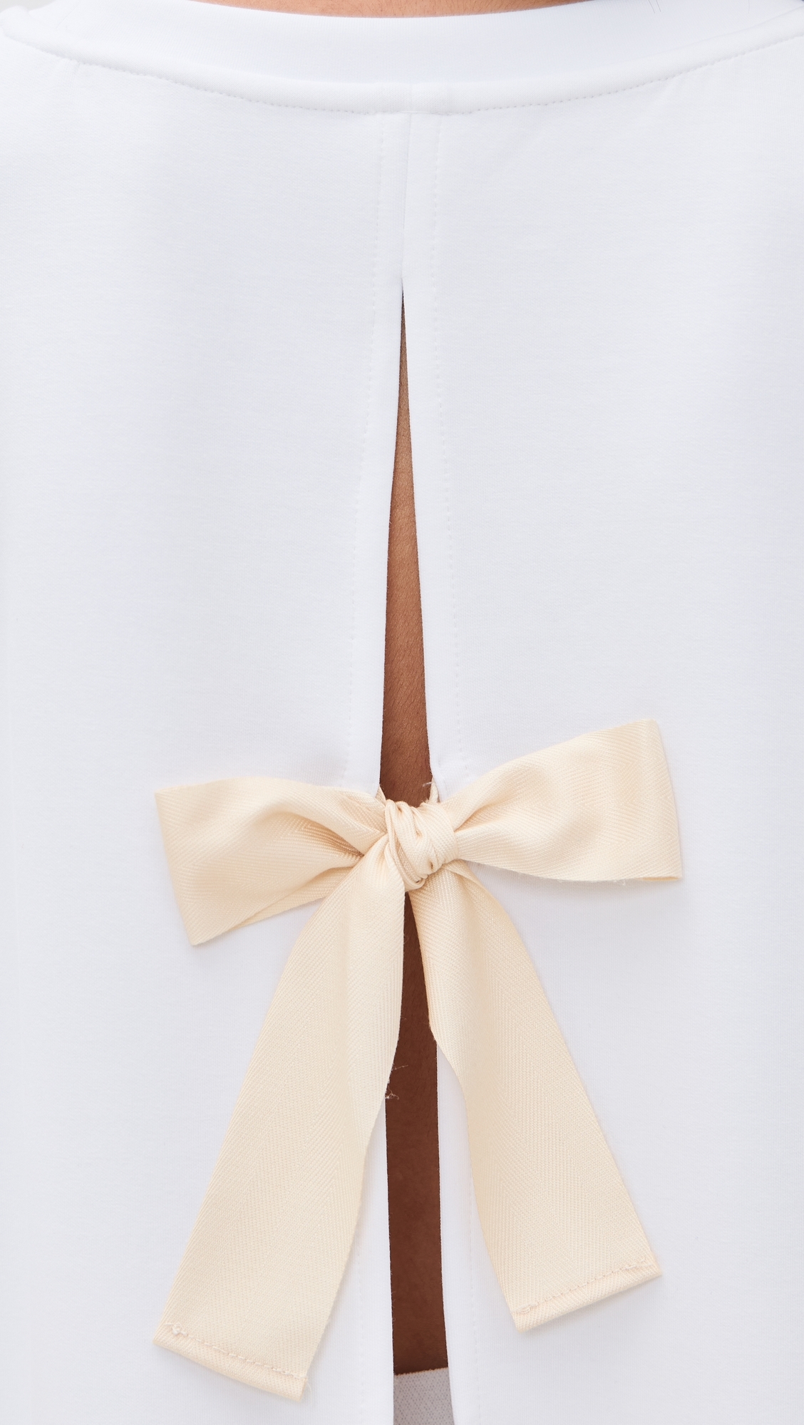 TG Bow Tee White One Size