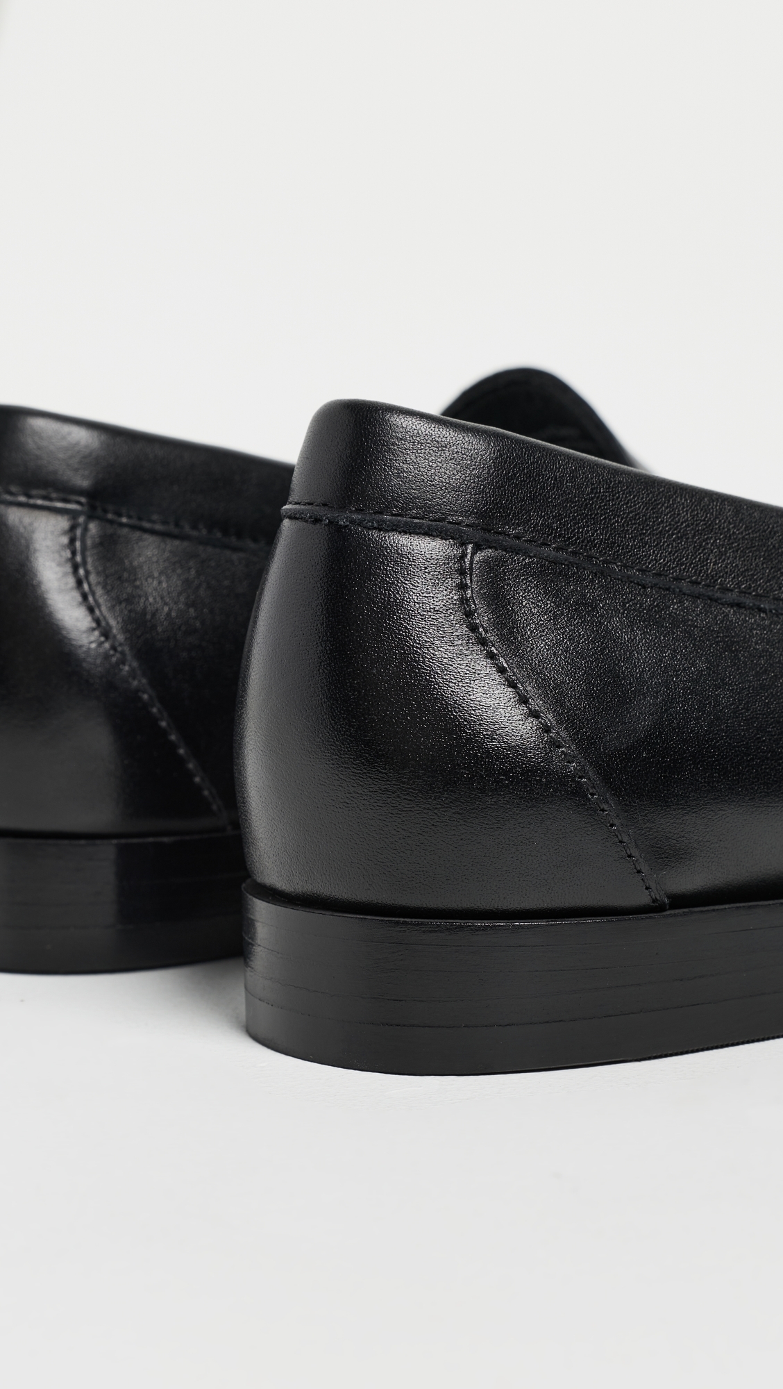 G. H. Bass Venetian Gathered Weejuns Loafers Open Black
