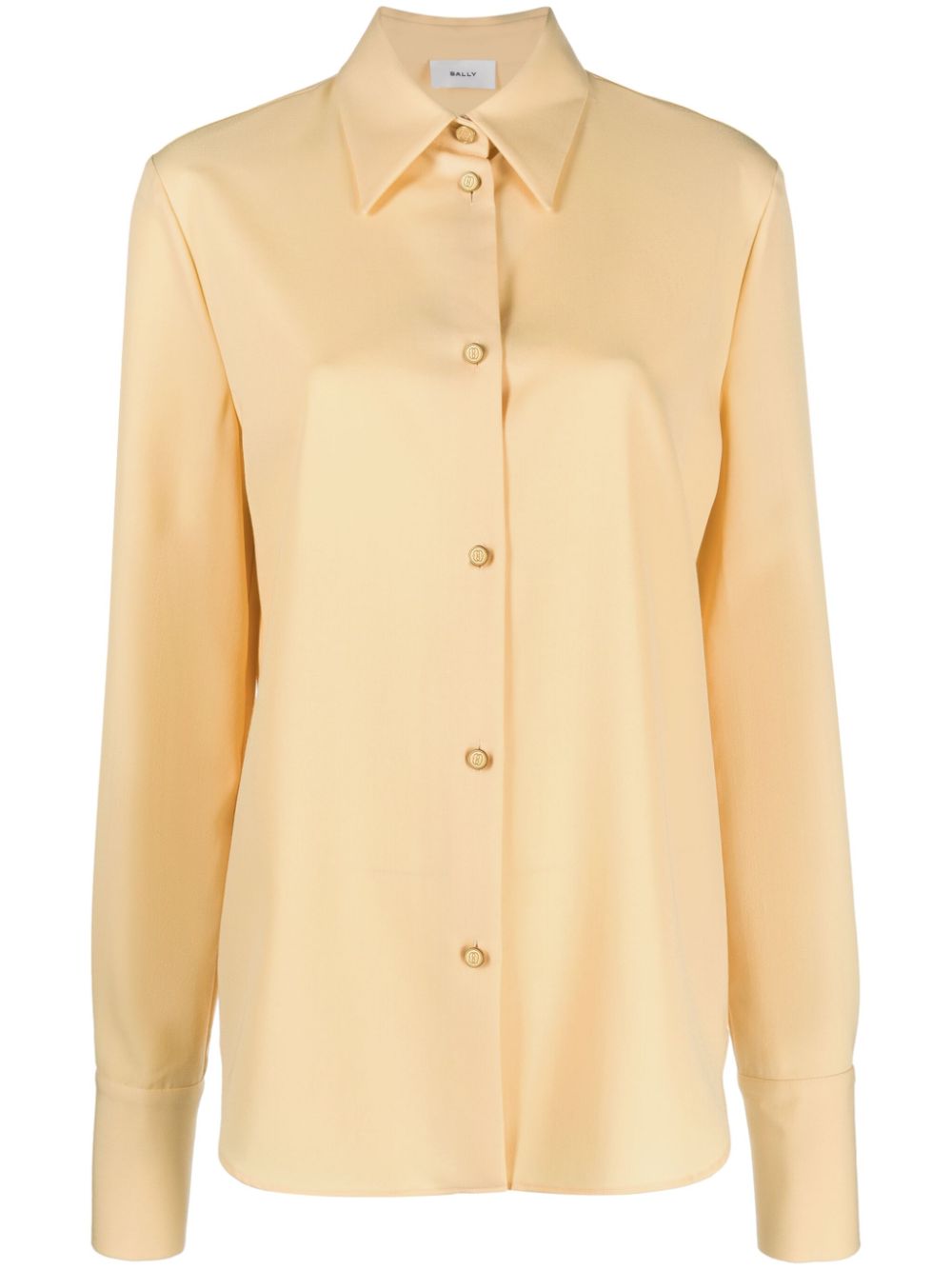 Long-sleeve piqué shirt - Neutrals