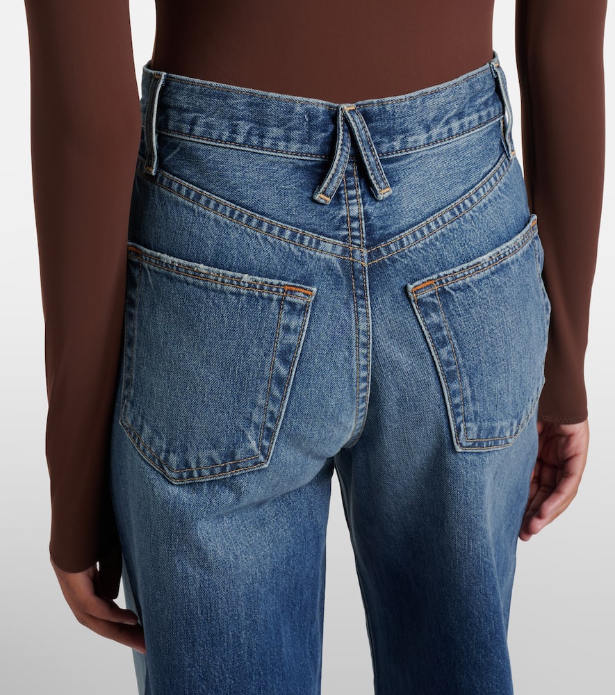 Eva faded wide-leg jeans
