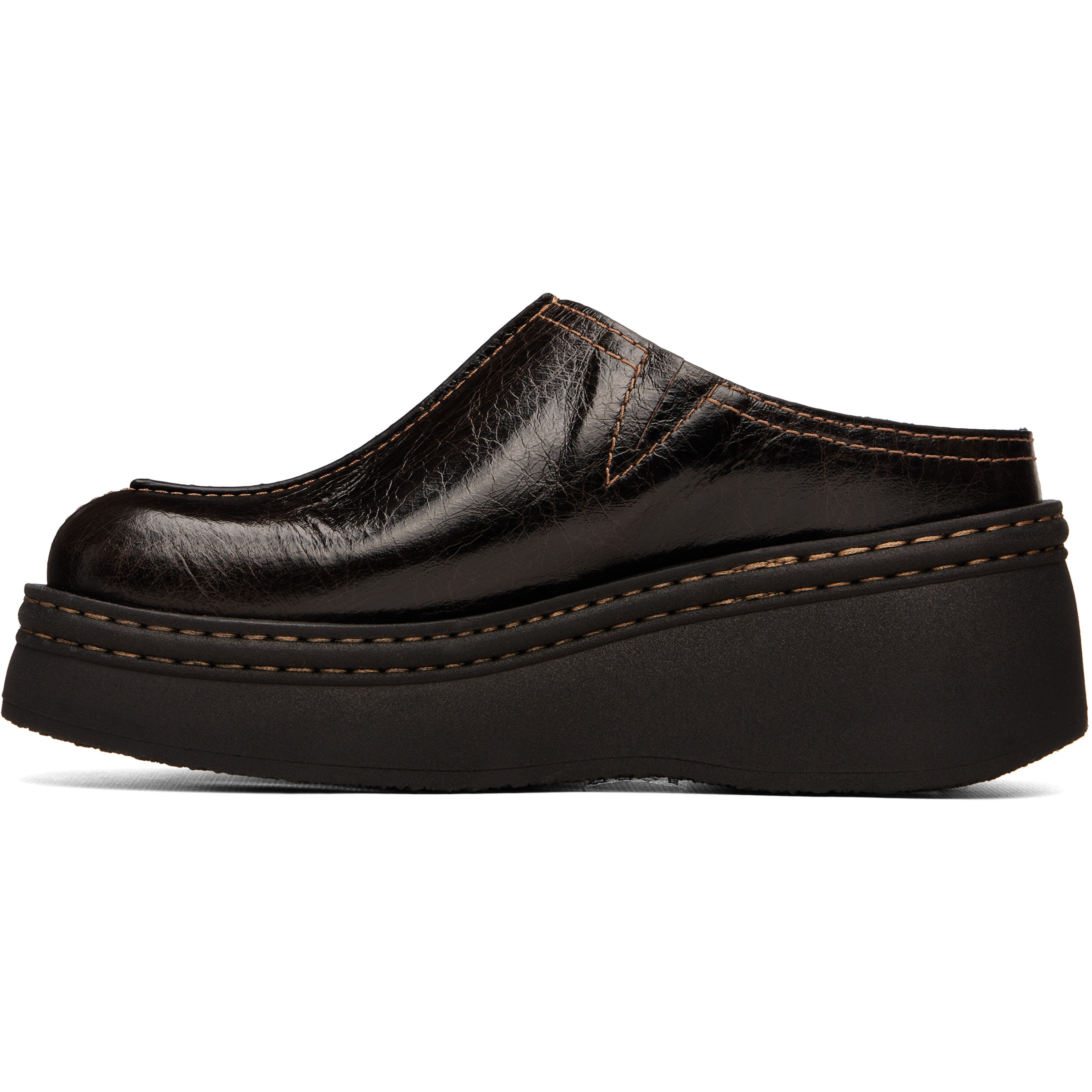Brown Mego Mule Flats