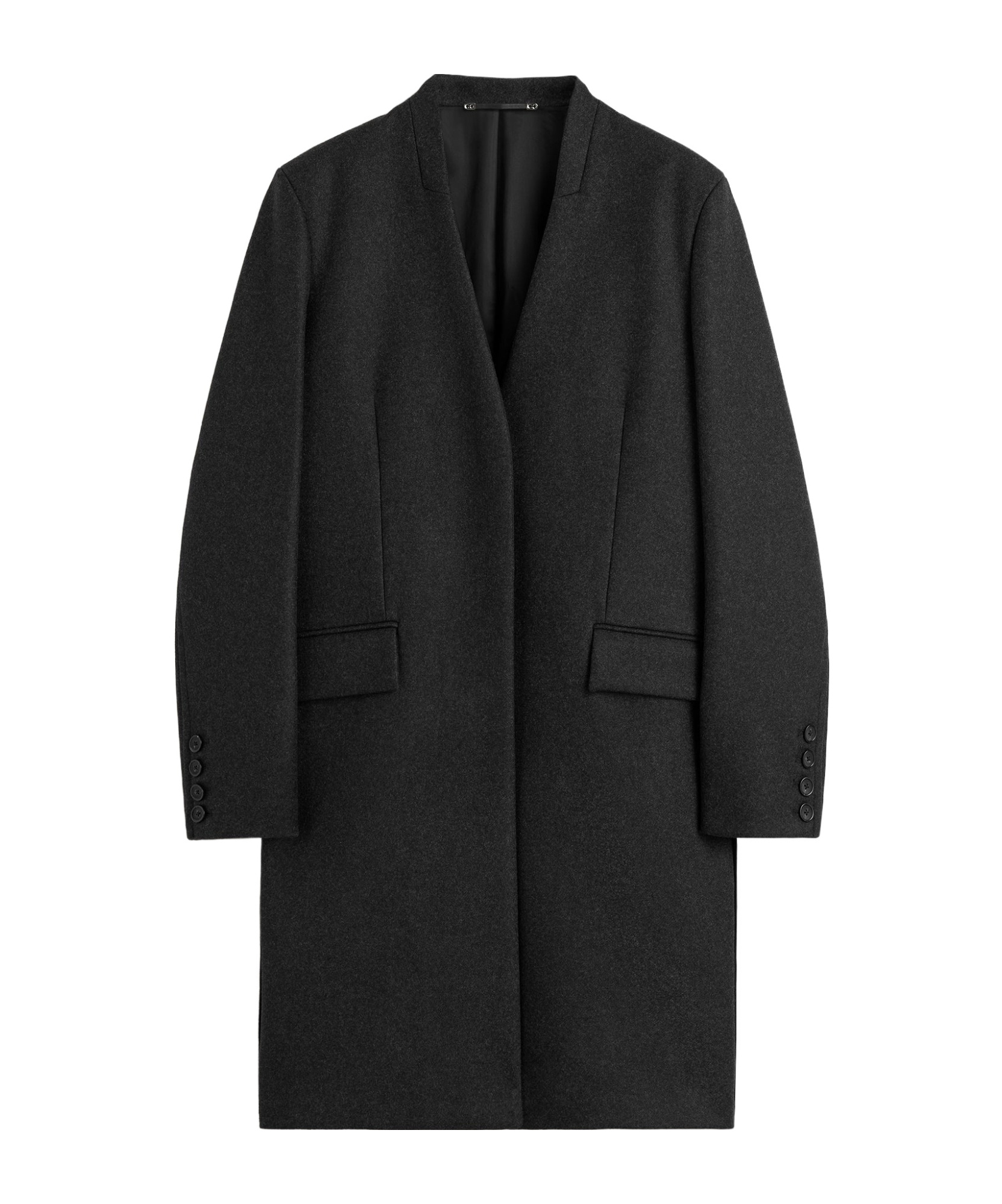 Deep pleat coat