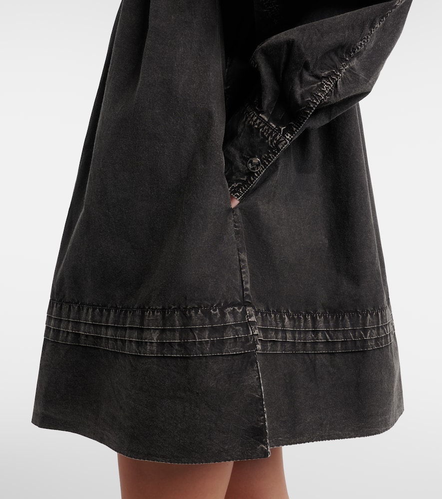 Ruffled cotton minidress