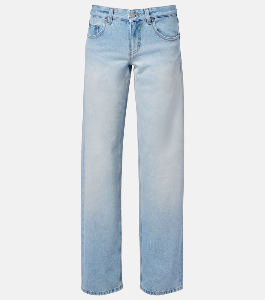 Harper low-rise straight jeans