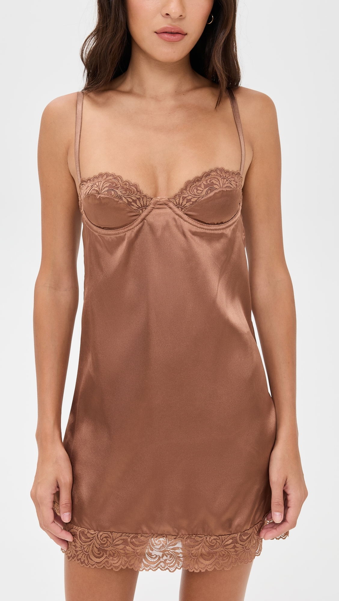 Angelina Slip Dress Espresso