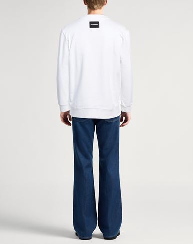 Les Hommes Man Sweatshirt White Size XL Cotton