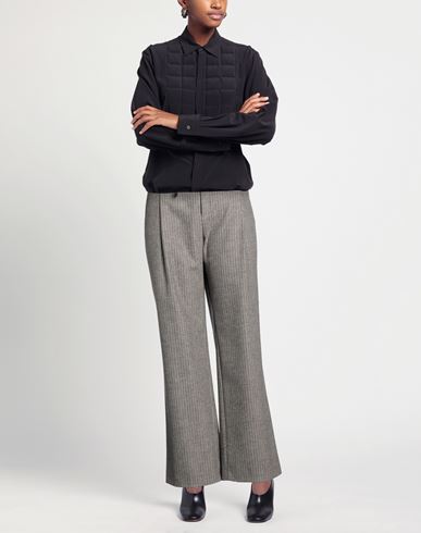 Woman Pants Grey Size 16 Wool, Polyester, Viscose, Polyamide, Elastane