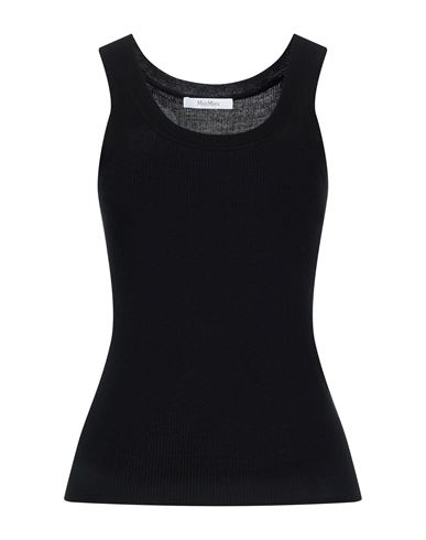 Woman Tank top Black Size XS Virgin Wool