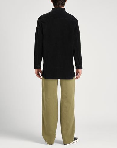 C. p. Company Man Shirt Black Size S Cotton, Elastane