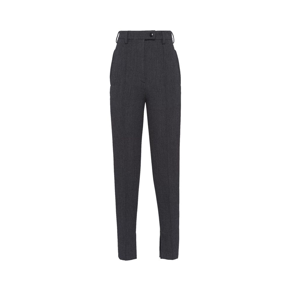 Virgin Wool Trousers — Gray