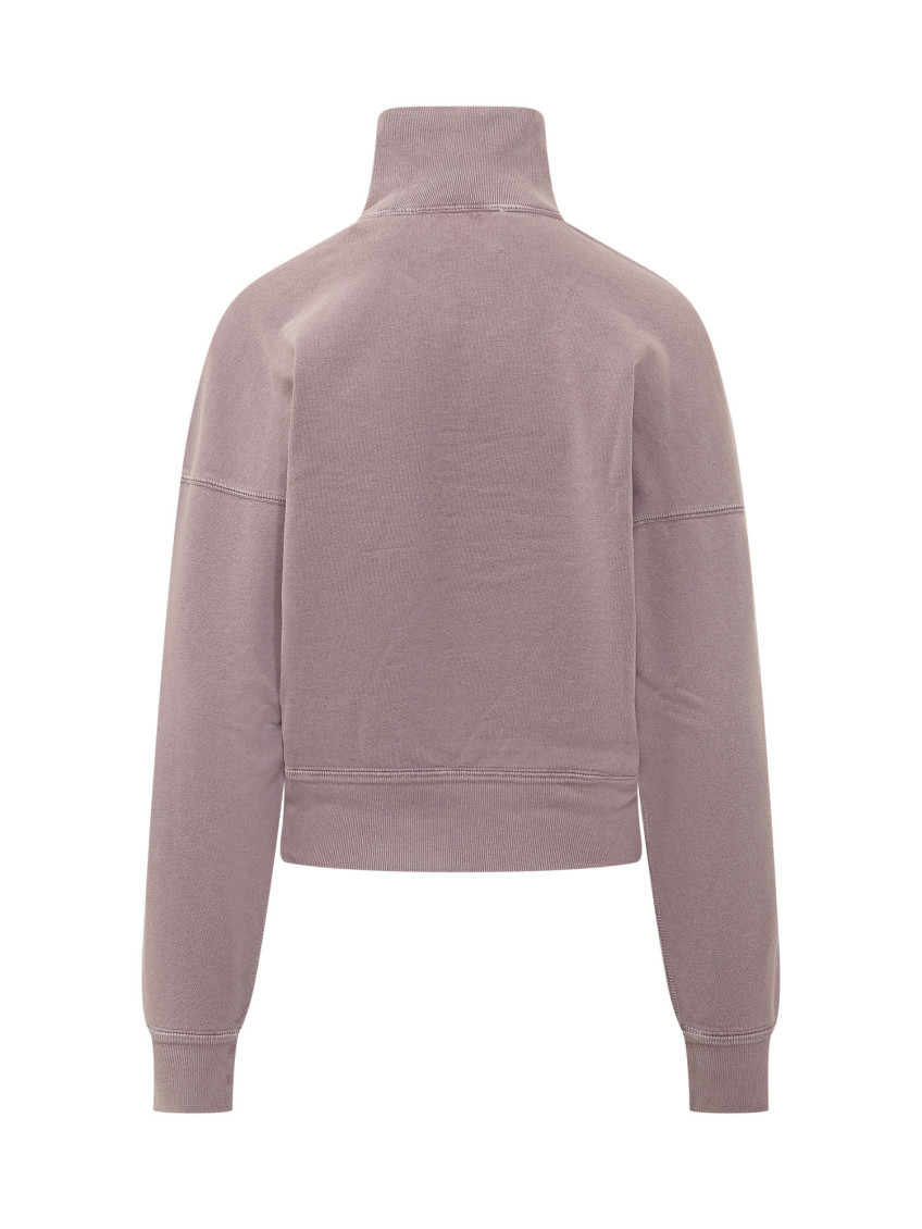Pink Turtle Neck Logo Sweatshirt