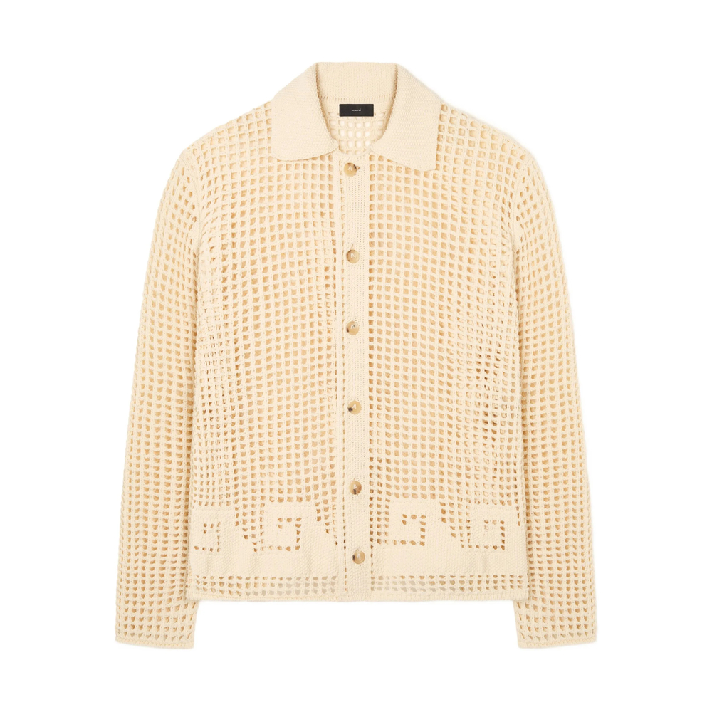 Where The Wave Begins Openwork Buttoned Shirt