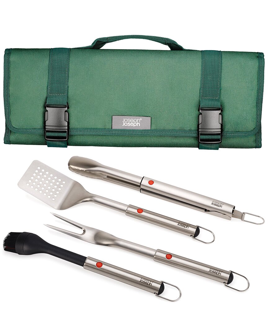 Grillout 4Pc Bbq Tool Set With Storage Case