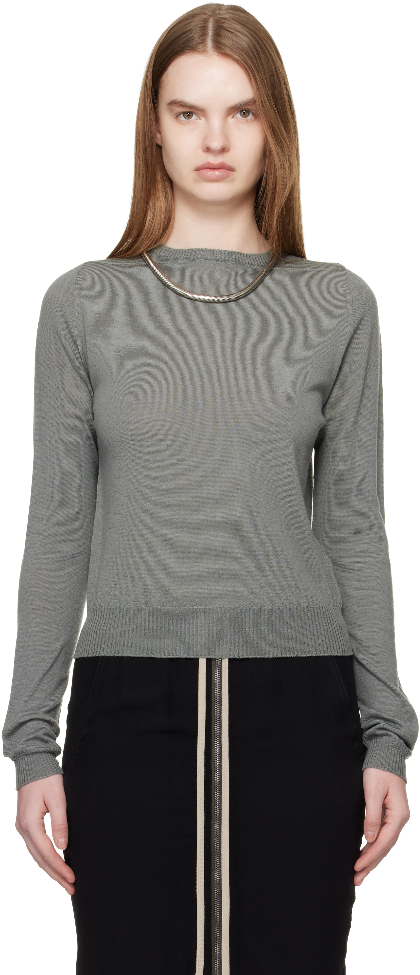 Khaki Temple Biker Level Sweater