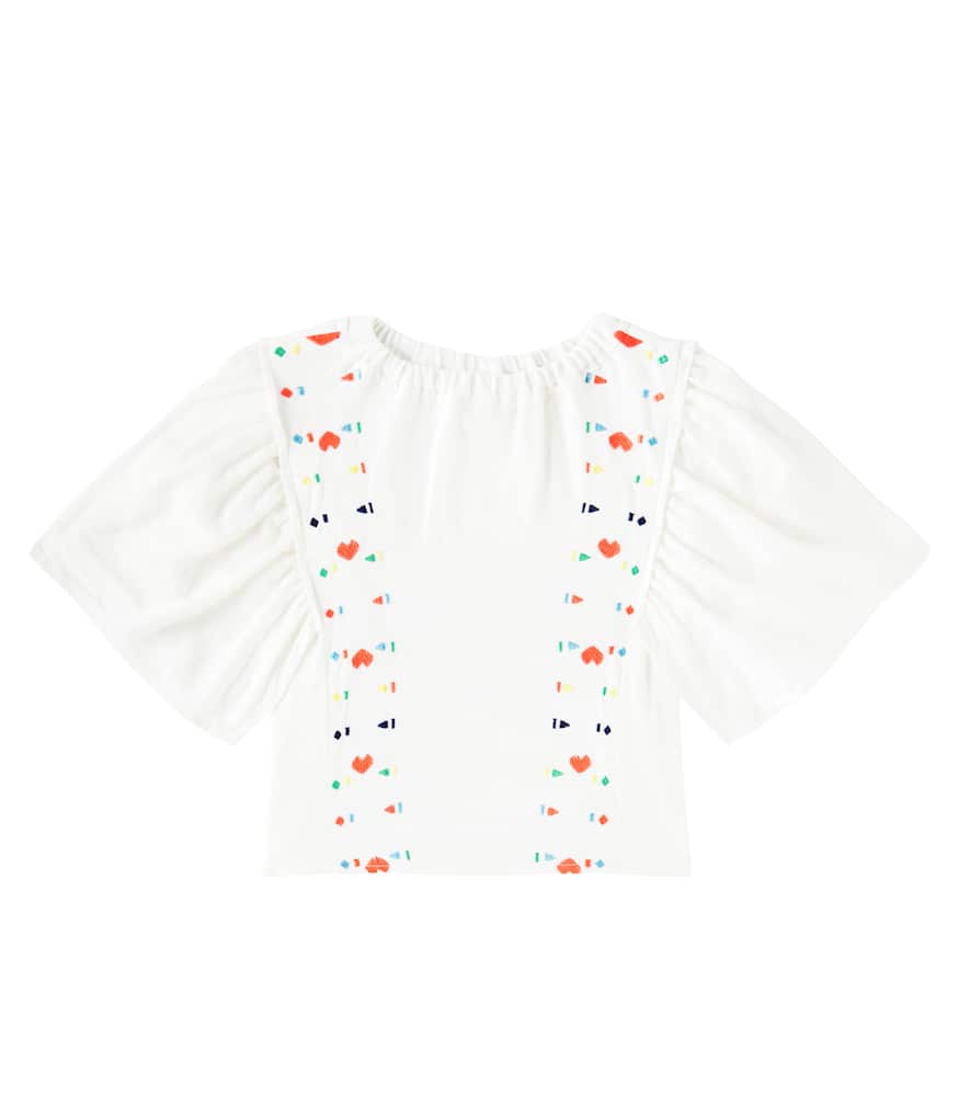 Fábula Embroidered cotton top