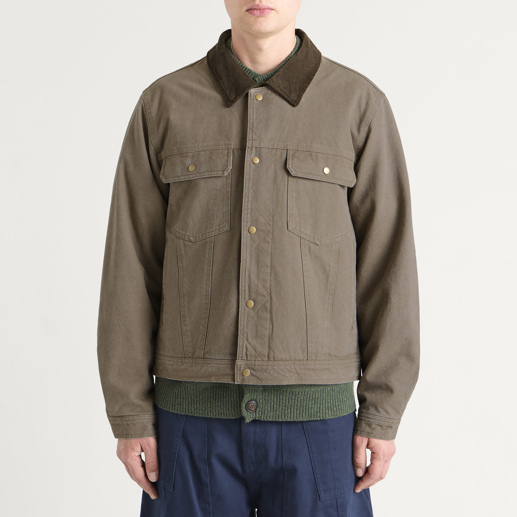 Men's Heavy Canvas Storm Trucker Jacket Mud