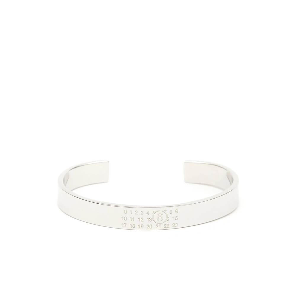 Numeric Engraved Cuff Bracelet