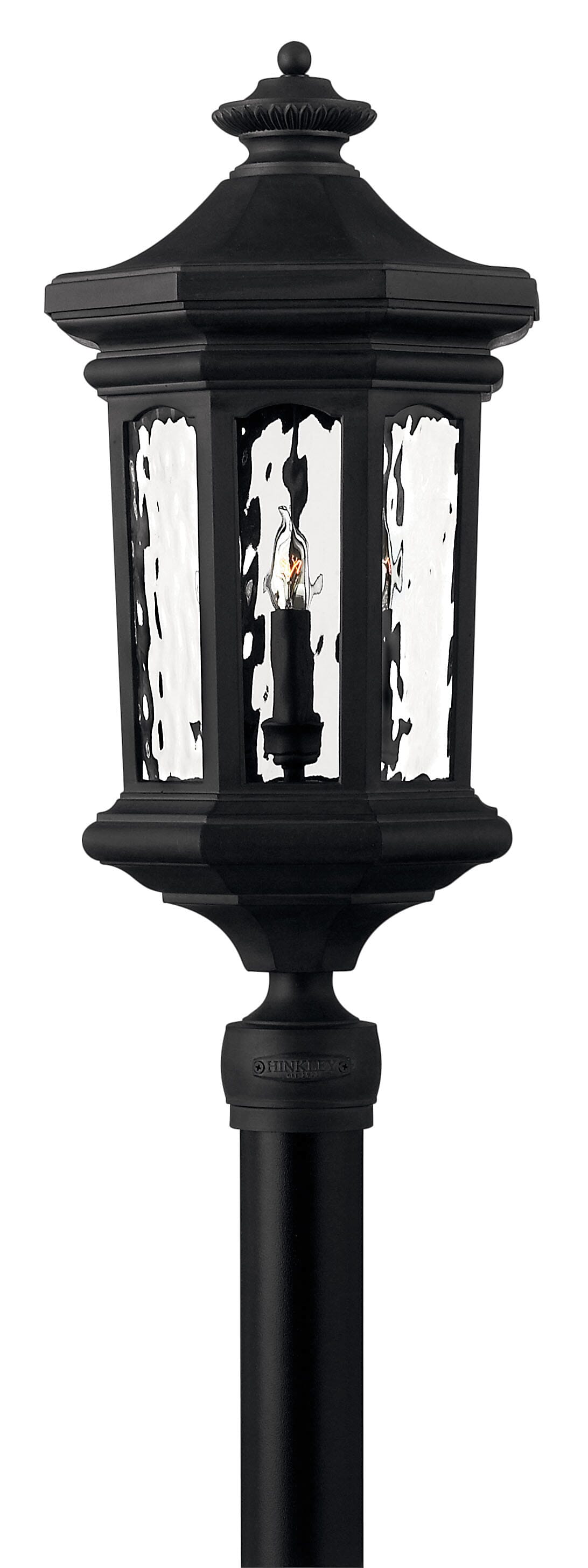 Museum Black LED Post Top Pier Mount from the Raley Collection