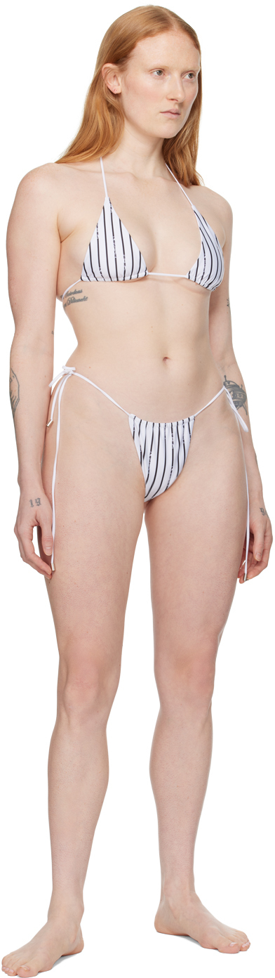 Poster Girl White & Black Woods Reversible Bikini Bottom