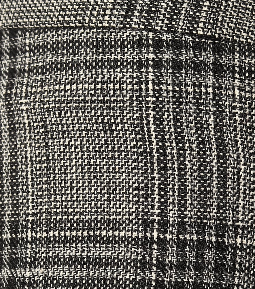Derys checked cotton and wool pants