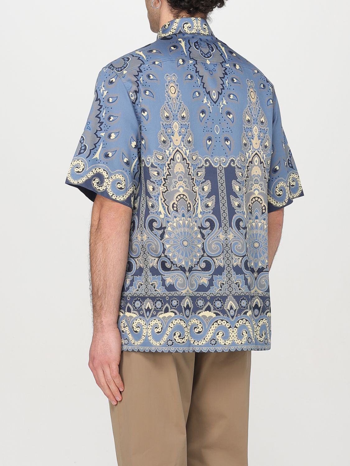 Paisley-print shirt - Blue