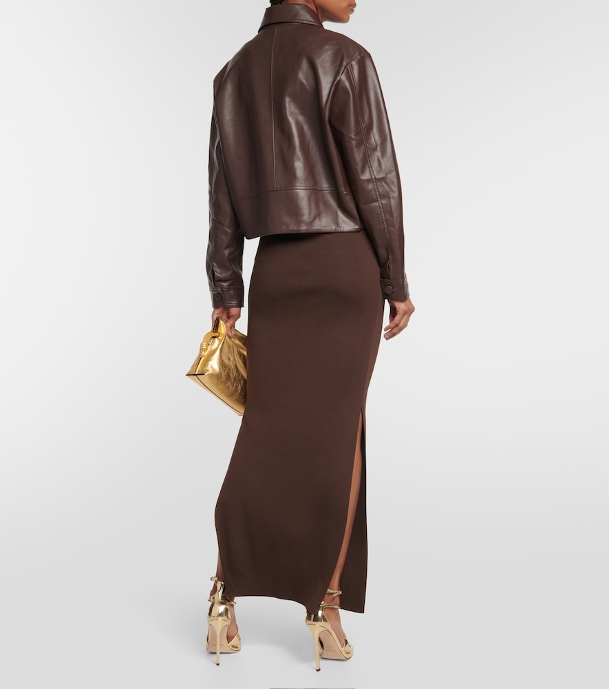 Tolobu faux leather jacket