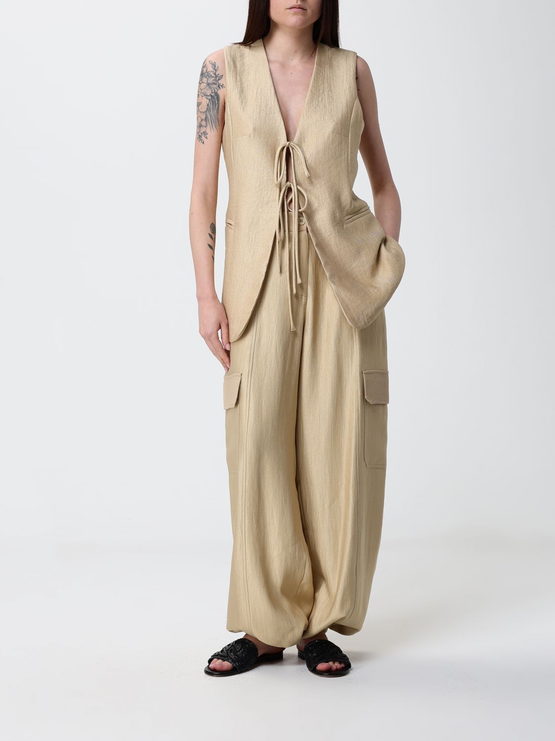 Waistcoat Woman color Gold