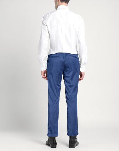 Man Pants Blue Size 34 Lyocell, Cotton, Elastane