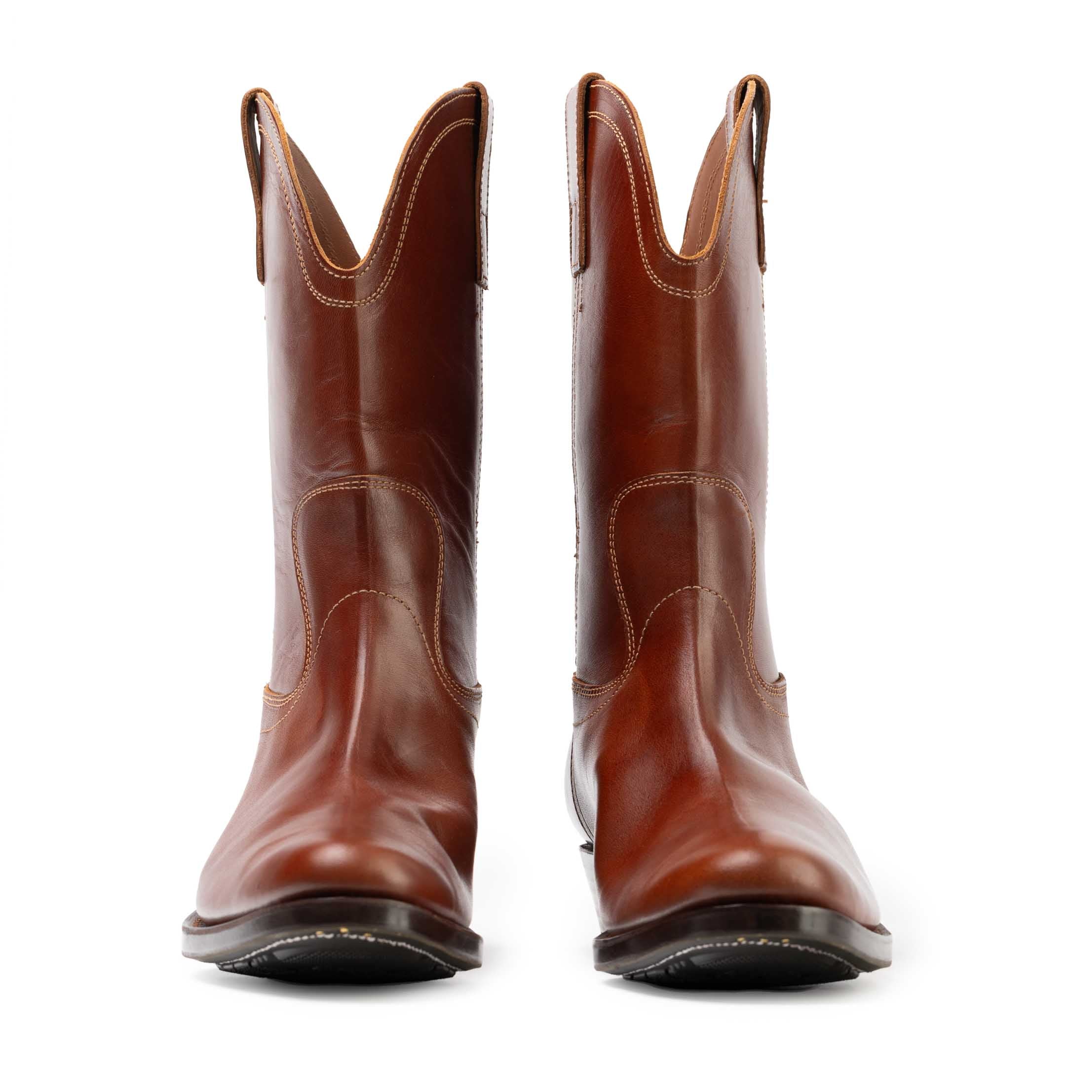 Clinch Cowboy Boots Horsehide Brown
