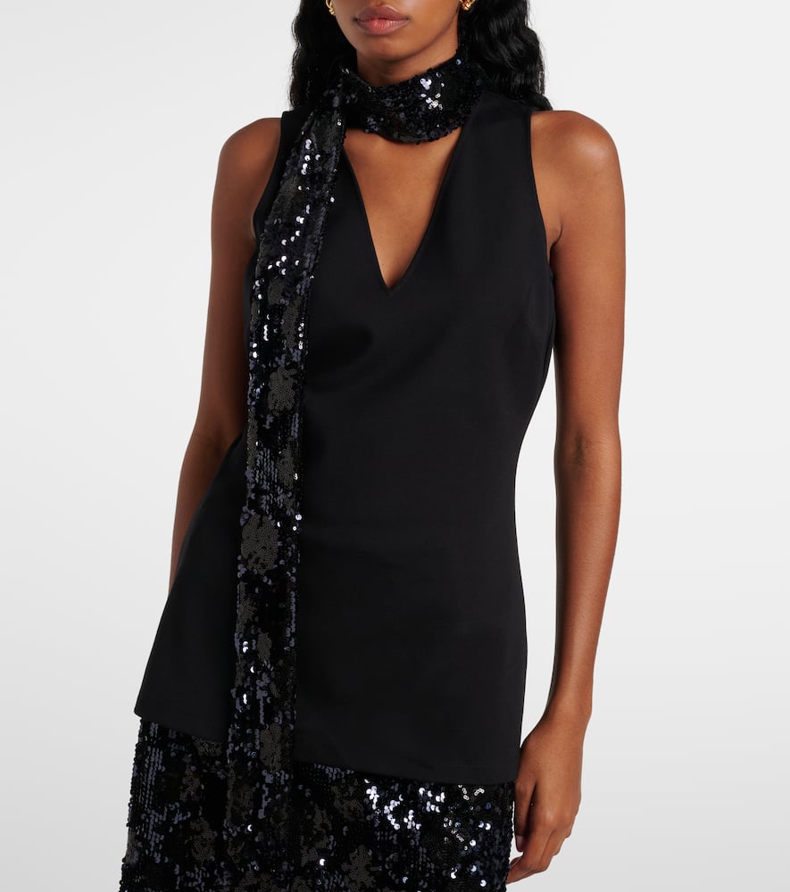 Emotional Essence sequined scarf top