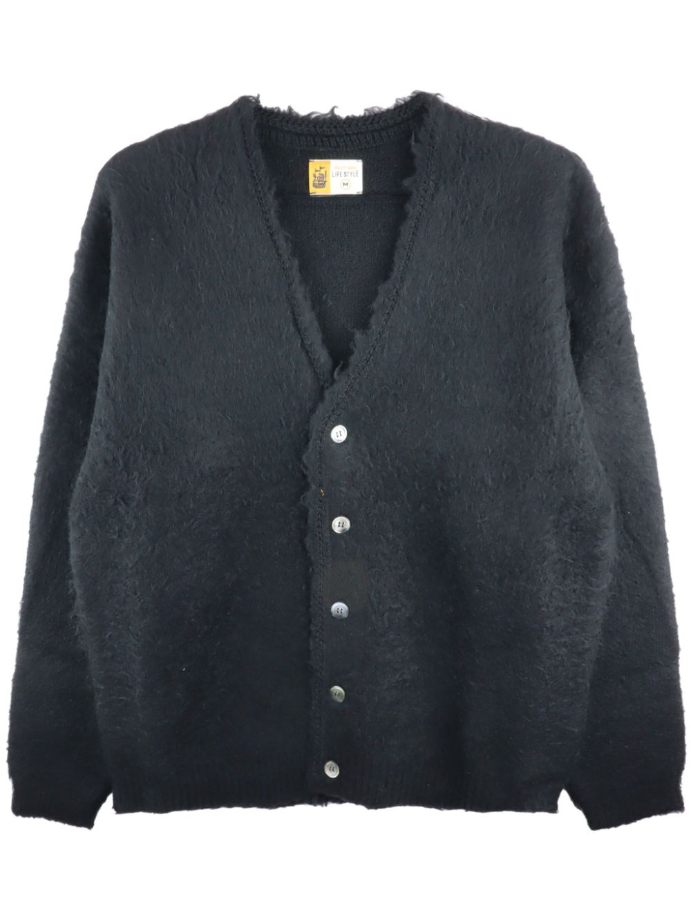 Brushed cardigan - Black