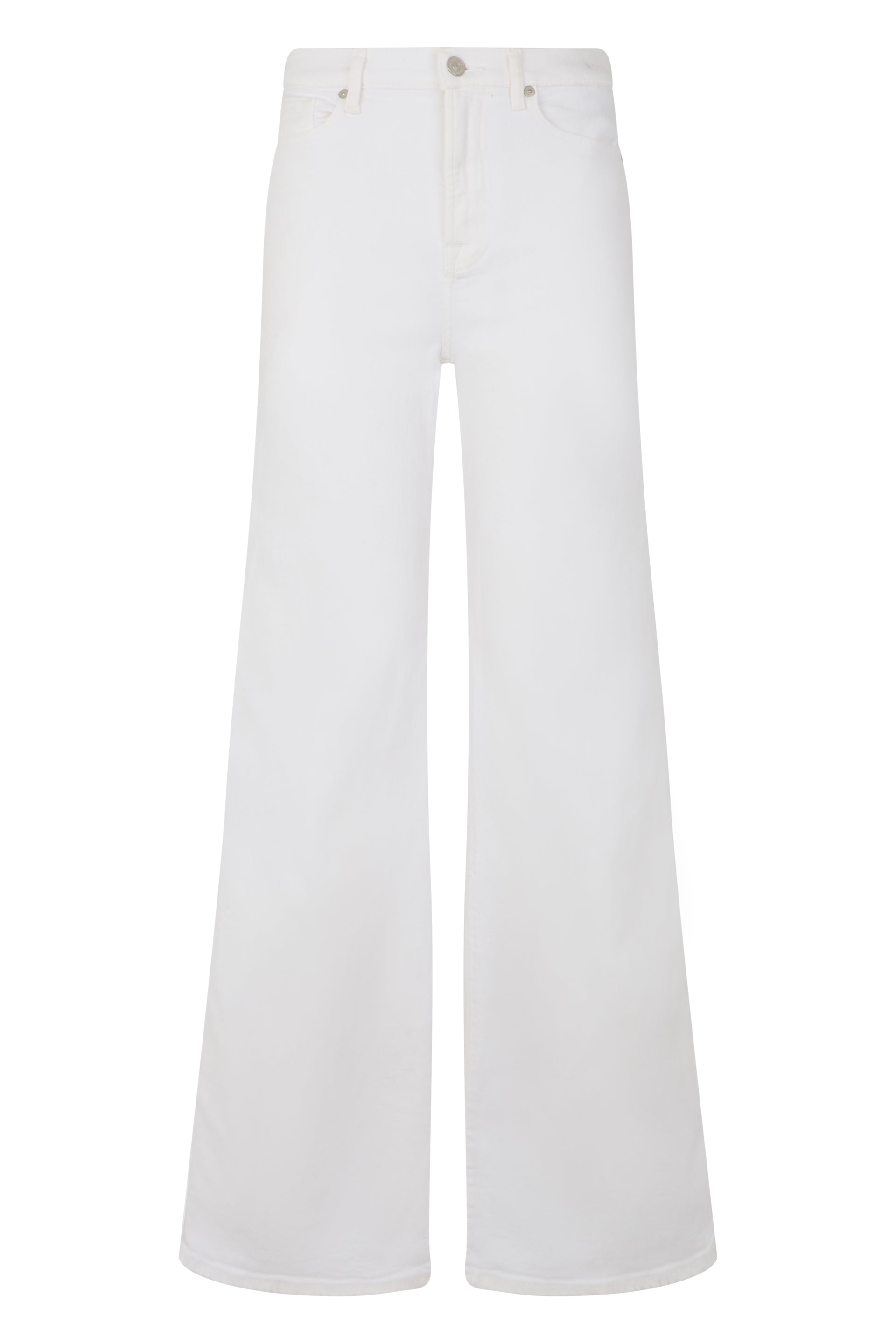 Women's Flared High-Waist Cotton Jeans with Wide-Leg Fit