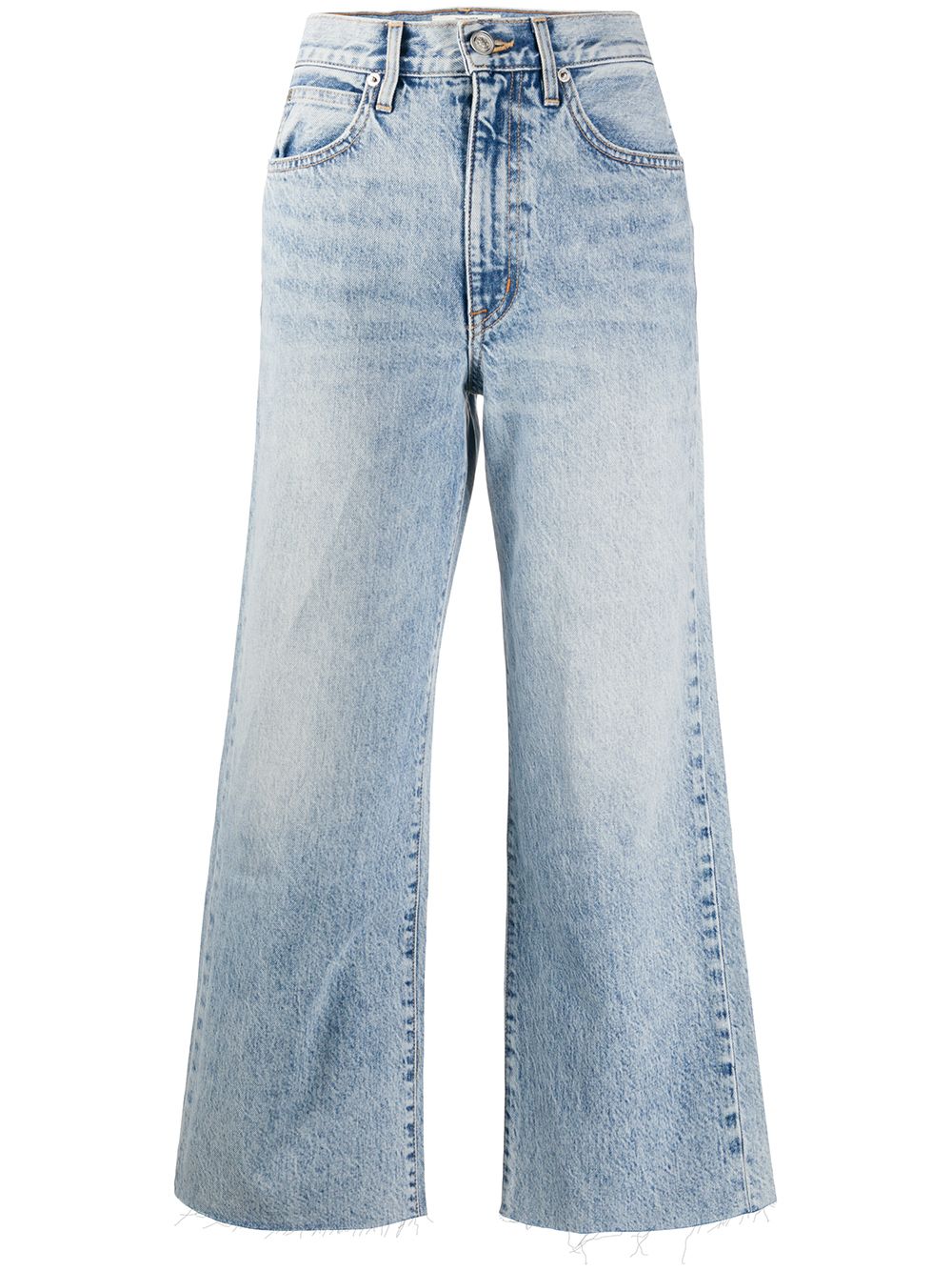 Mid rise cropped jeans - Blue