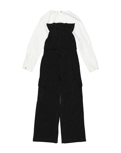 Kid Girl Jumpsuit Black Size 10 Viscose, Polyester, Polyamide, Elastane, Cotton