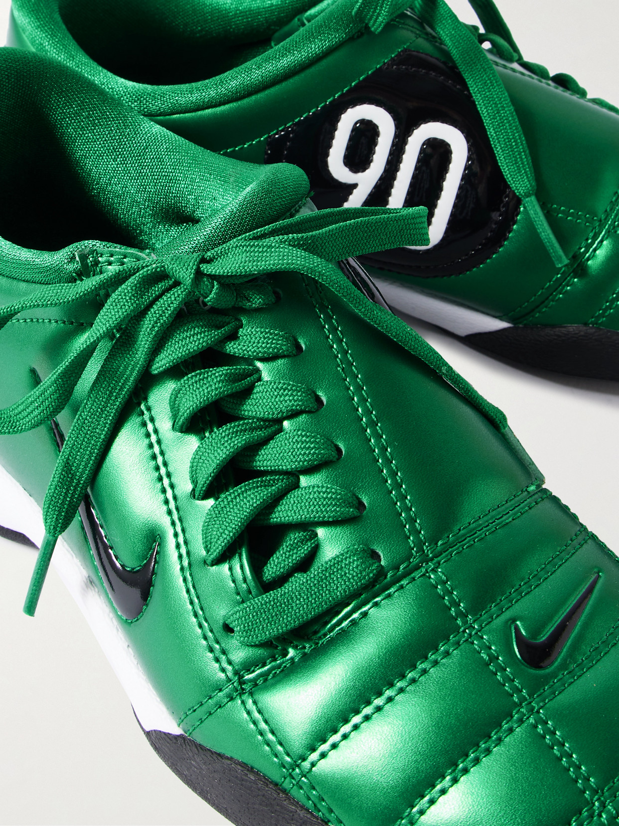 T90 Metallic Leather Sneakers - Green