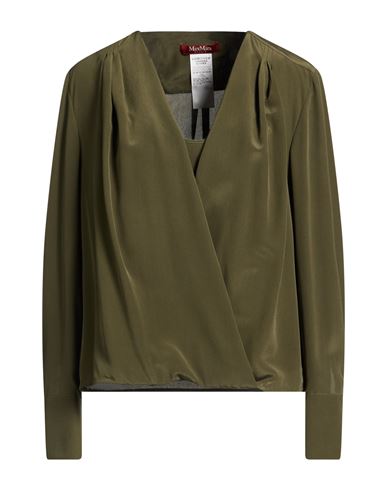 Woman Top Military green Size 10 Silk