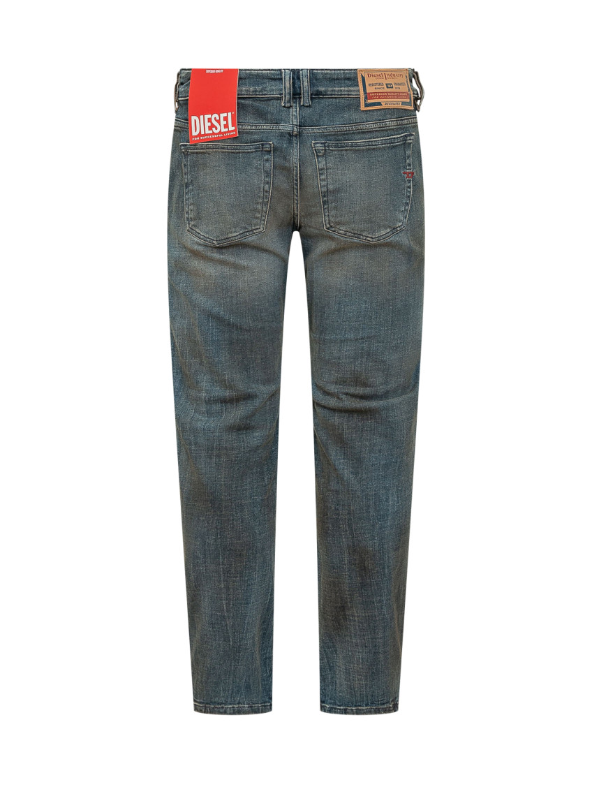 Blue Slim Mid Rise Jeans