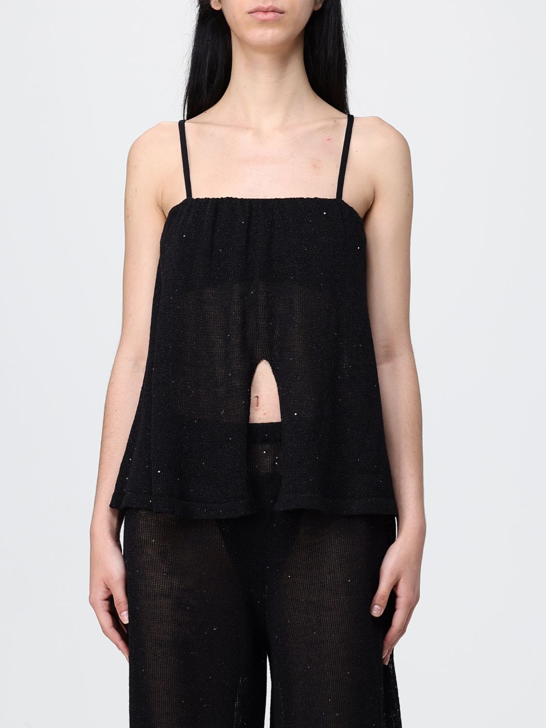 Top Woman color Black