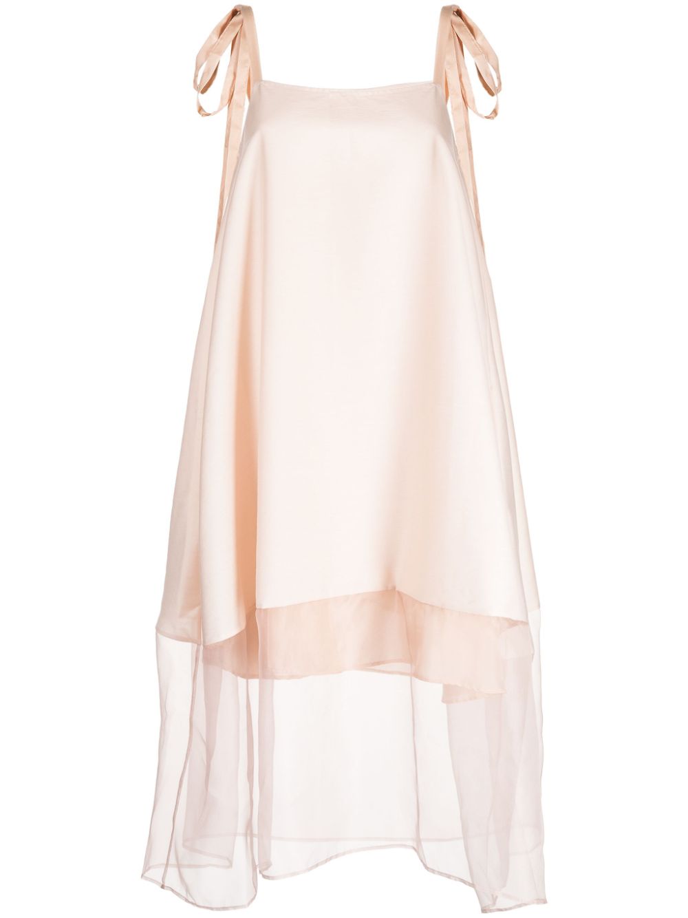 Layered-effect sleeveless dress - Pink
