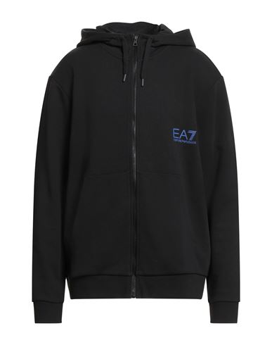 Man Sweatshirt Black Size S Cotton