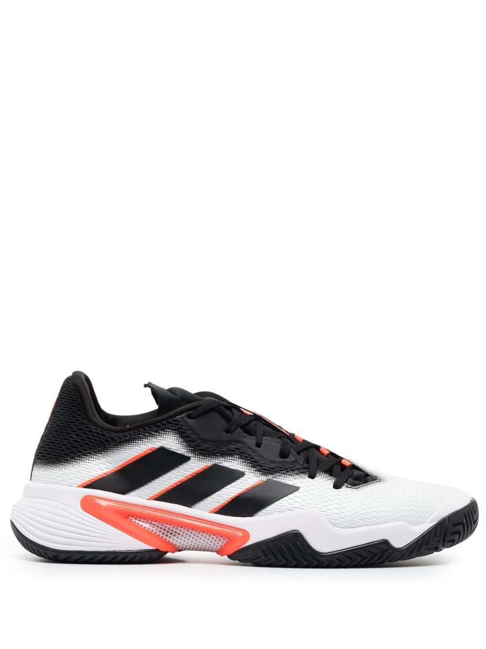 Adidas Men's Barricade Tennis Shoe, Black/White/Blue Dawn, 9.5