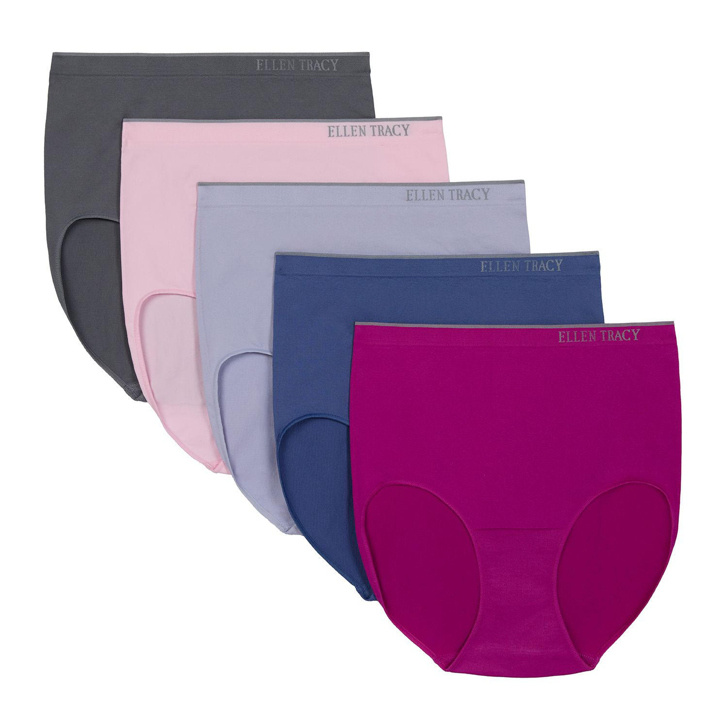 Women's 5-Pack Seamless Brief - Fuchsia S:- Fuchsia
